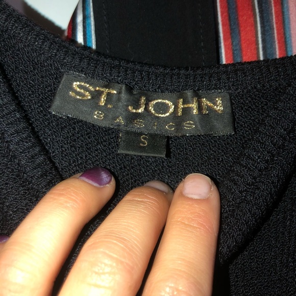 St John authentic knit tank gathered at bottom - Picture 2 of 4